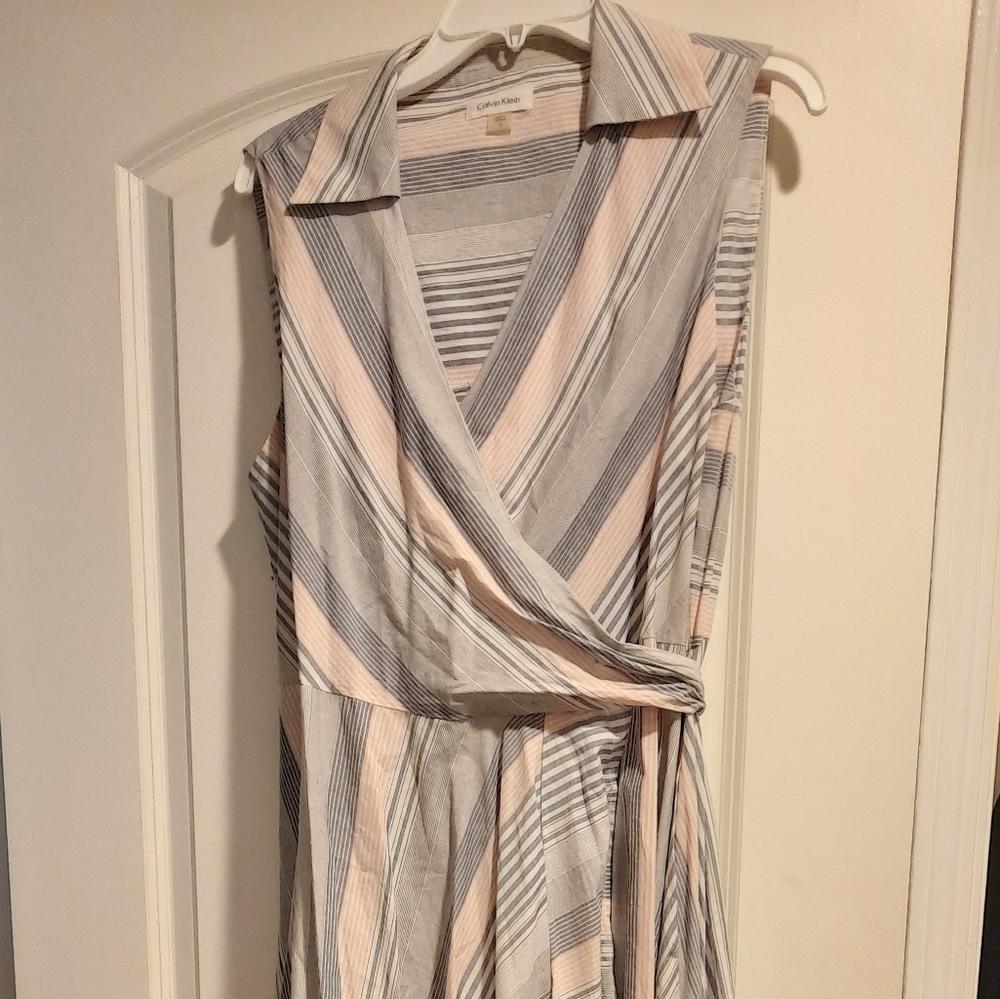 Calvin klein size 14 wrap around dress